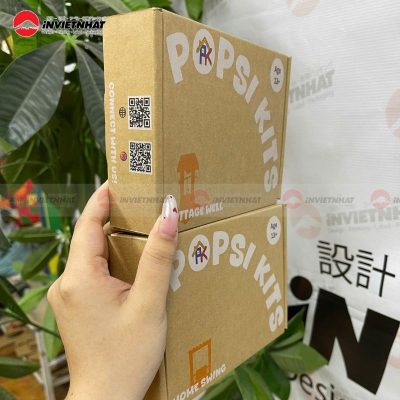 Hộp giấy Kraft vàng