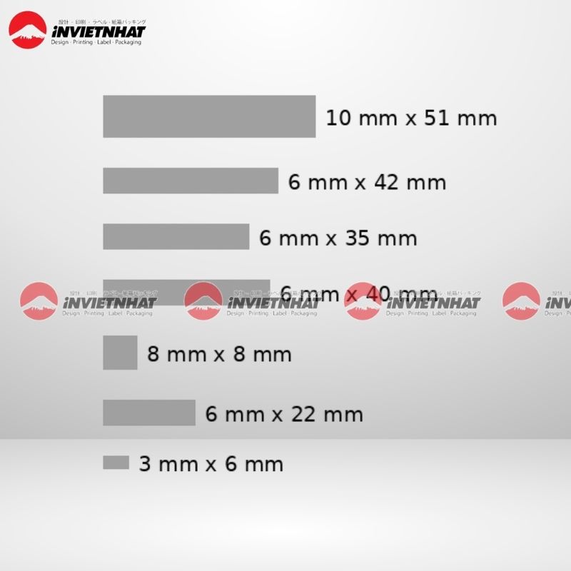 Kích thước phần nhũ cào trên thẻ cào