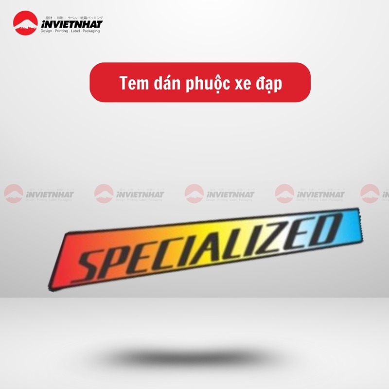 Tem dán phuộc xe đạp