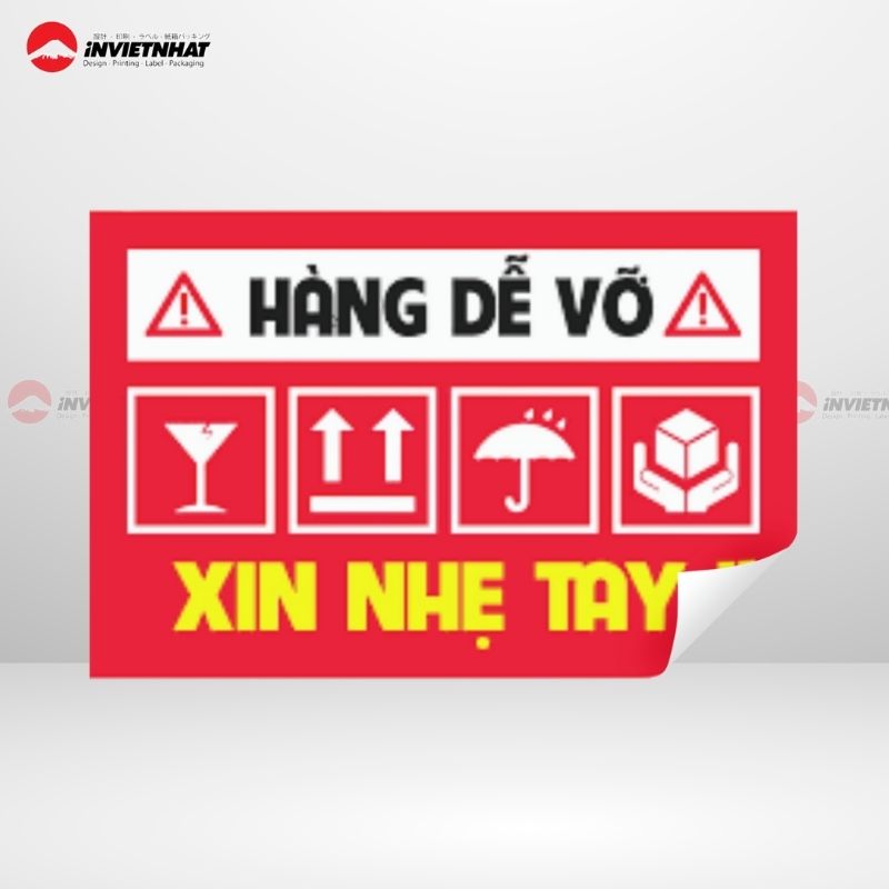 Tem hàng dễ vỡ xin nhẹ tay Tem hàng dễ vỡ xin nhẹ tay