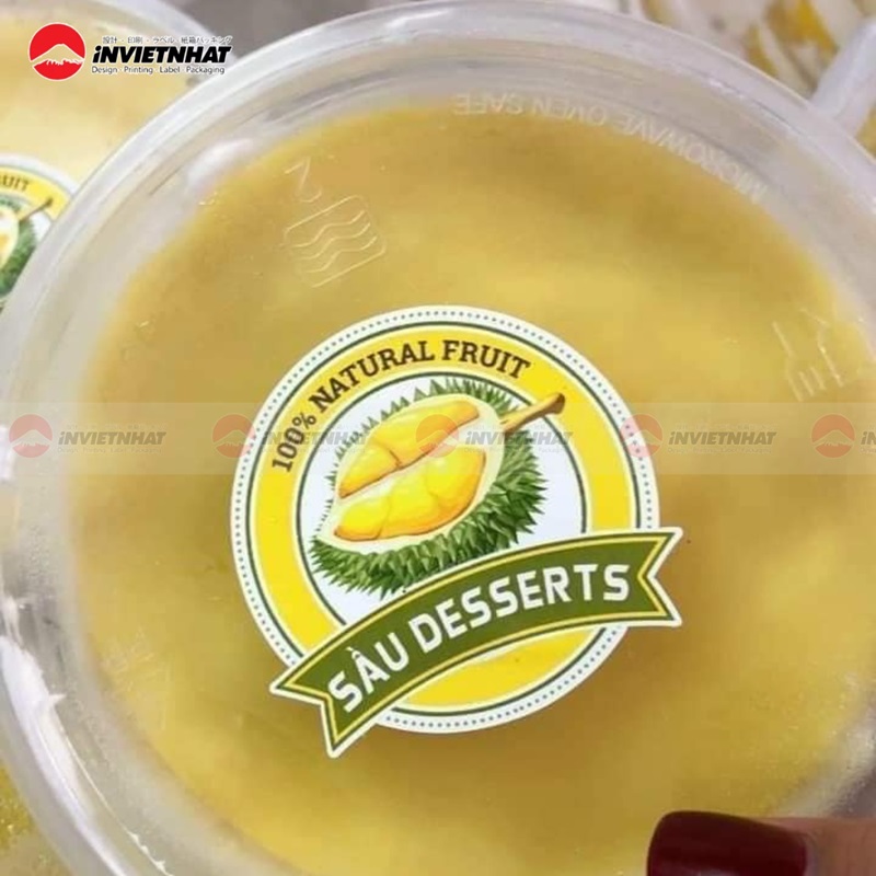 In nhãn tem sầu riêng