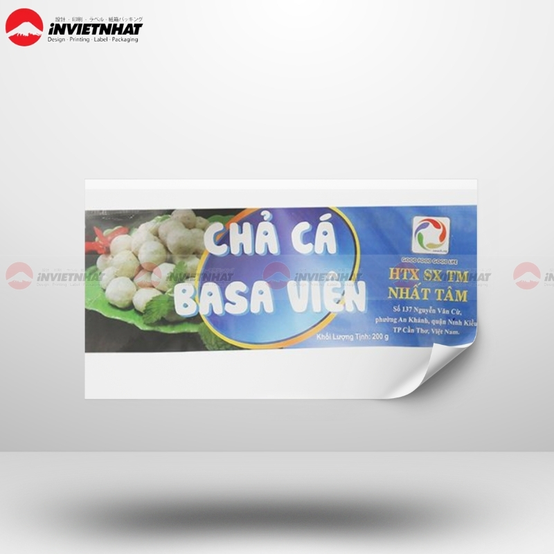 mẫu tem chả cá basa