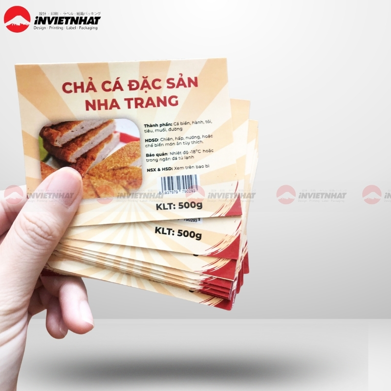 mẫu tem chả cá nha trang