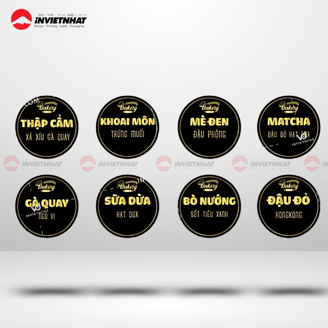 Mẫu tem dán hộp bánh trung thu đẹp