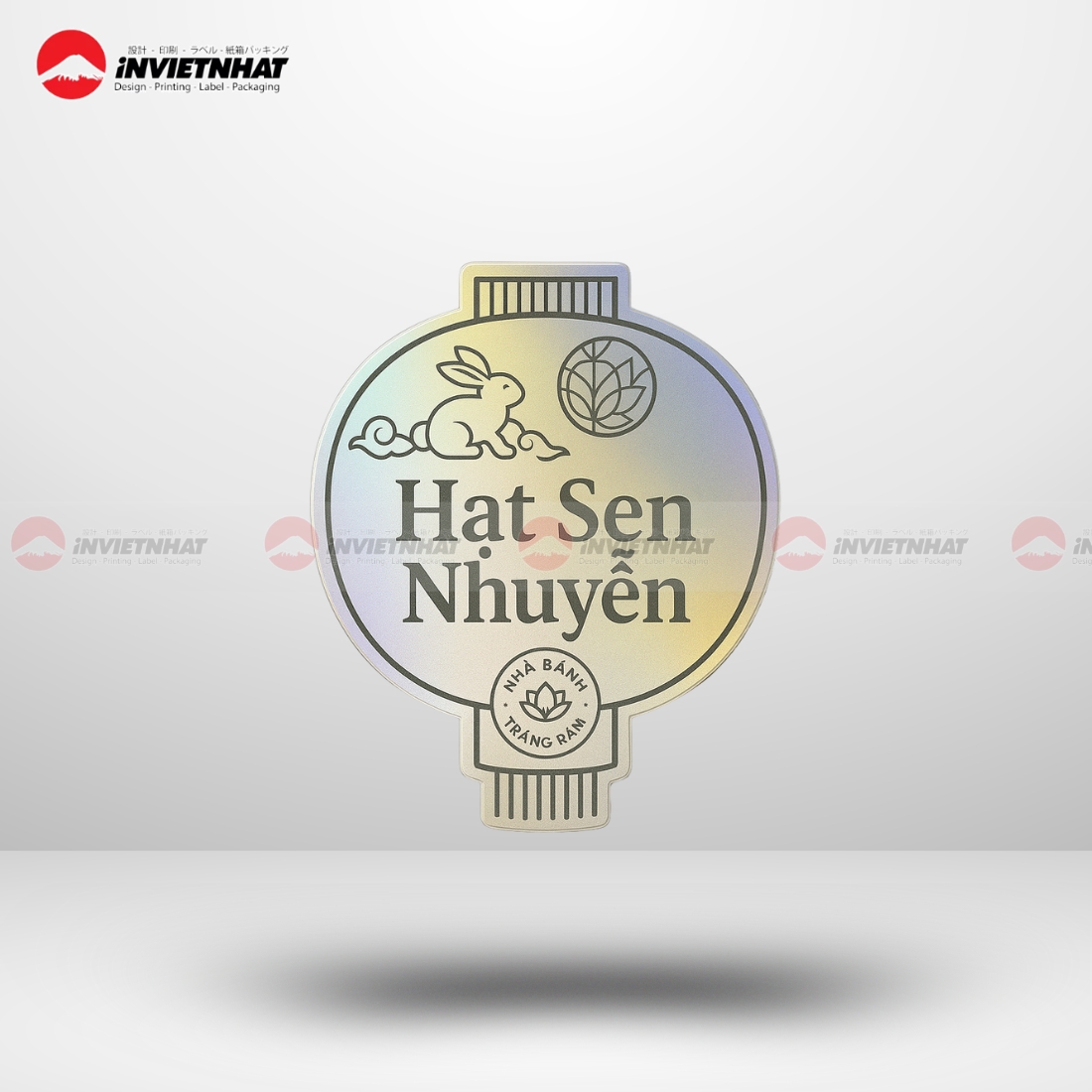21+ Mẫu in tem bánh trung thu ĐẸP, nâng tầm thương hiệu mùa lễ 40 tem dán hộp bánh trung thu sang trọng