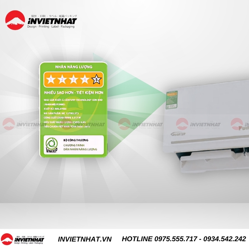 mẫu tem năng lượng điều hòa