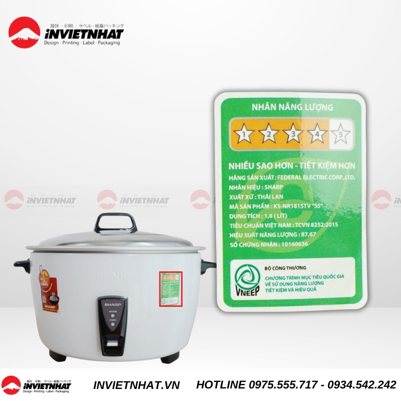 mẫu tem năng lượng xe máy sharp