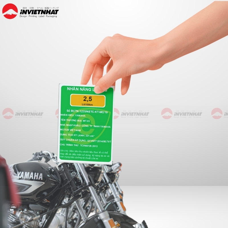 mẫu tem năng lượng xe máy yamaha