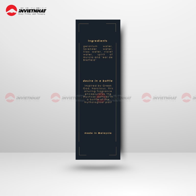 mẫu tem phụ dán nước hoa chiết