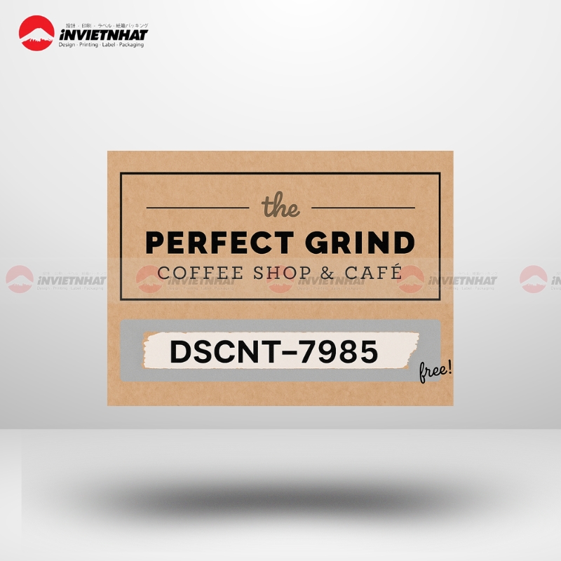 Thẻ cào tích điểm dùng trong ngành cà phê