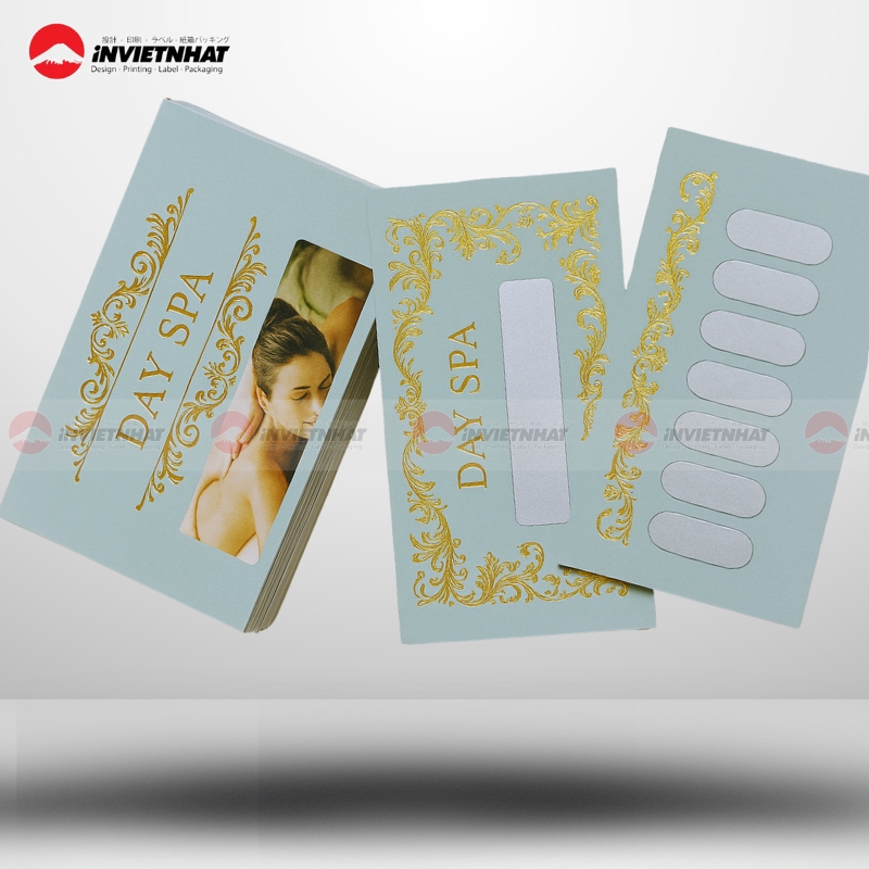 Thẻ cào tích điểm dùng trong ngành spa