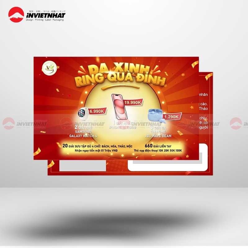 Thẻ cào tích điểm dùng trong ngành thương mại điện tử