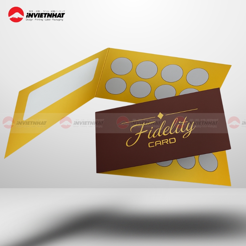 Thẻ tích điểm dạng tờ gấp