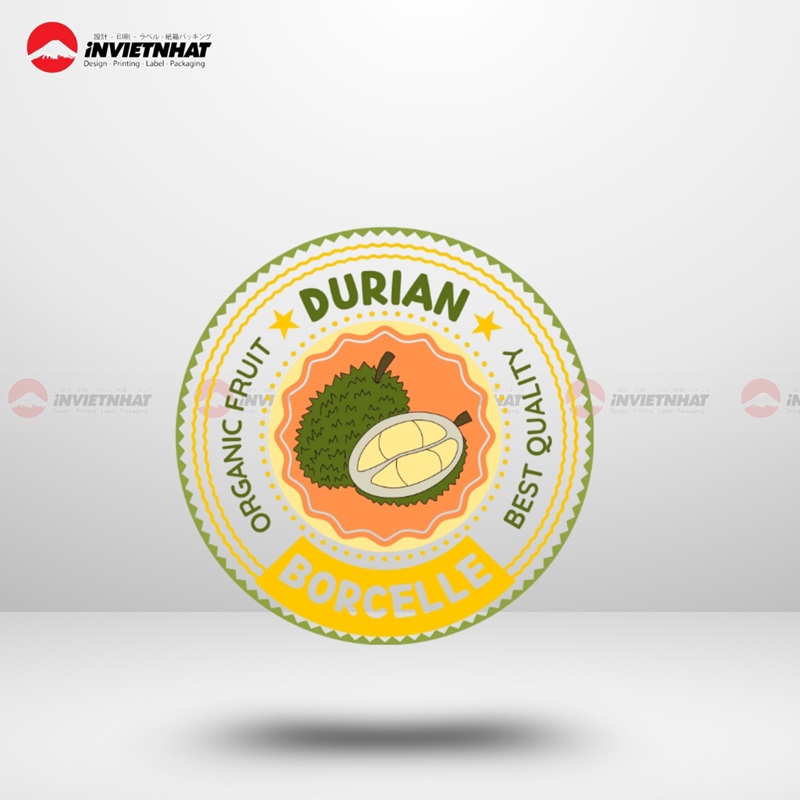 nhãn tem sầu riêng