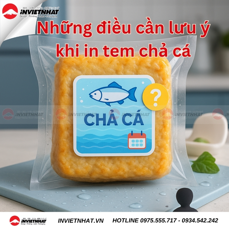 Những điều lưu ý khi in tem chả cá