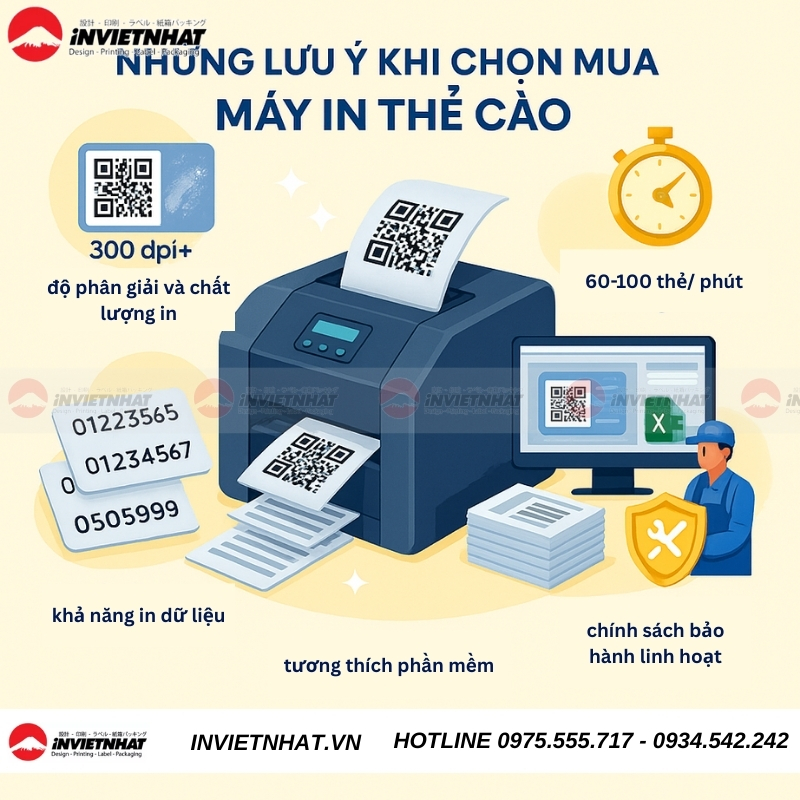 những lưu ý khi chọn mua máy in thẻ cào