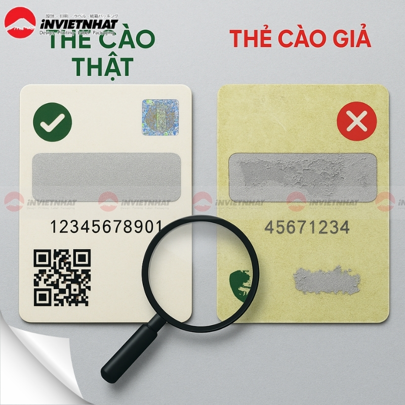 Cách soi thẻ cào ĐÚNG CÁCH, không làm mất mã số 12 cách soi phân biệt thẻ cào thật giả