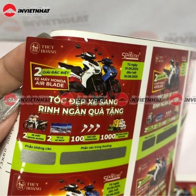 phiếu cào trúng thưởng