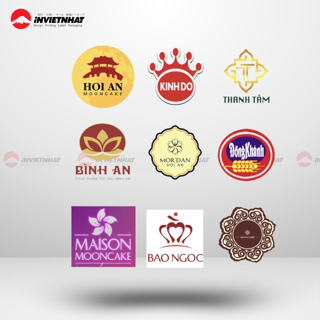 Mẫu tem bánh trung thu in logo