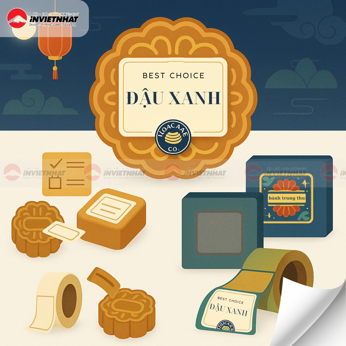 21+ Mẫu in tem bánh trung thu ĐẸP, nâng tầm thương hiệu mùa lễ 29 tem banh trung thu la gi