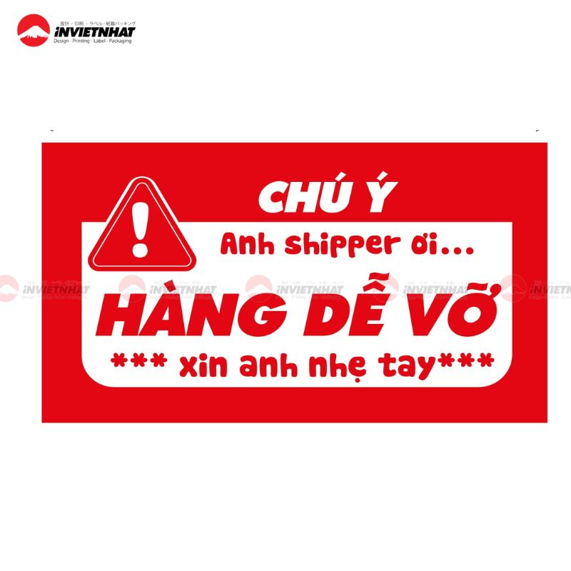 31+ Mẫu tem hàng dễ vỡ NỔI BẬT chuyên nghiệp chuẩn 3 tem hàng dễ vỡ 3