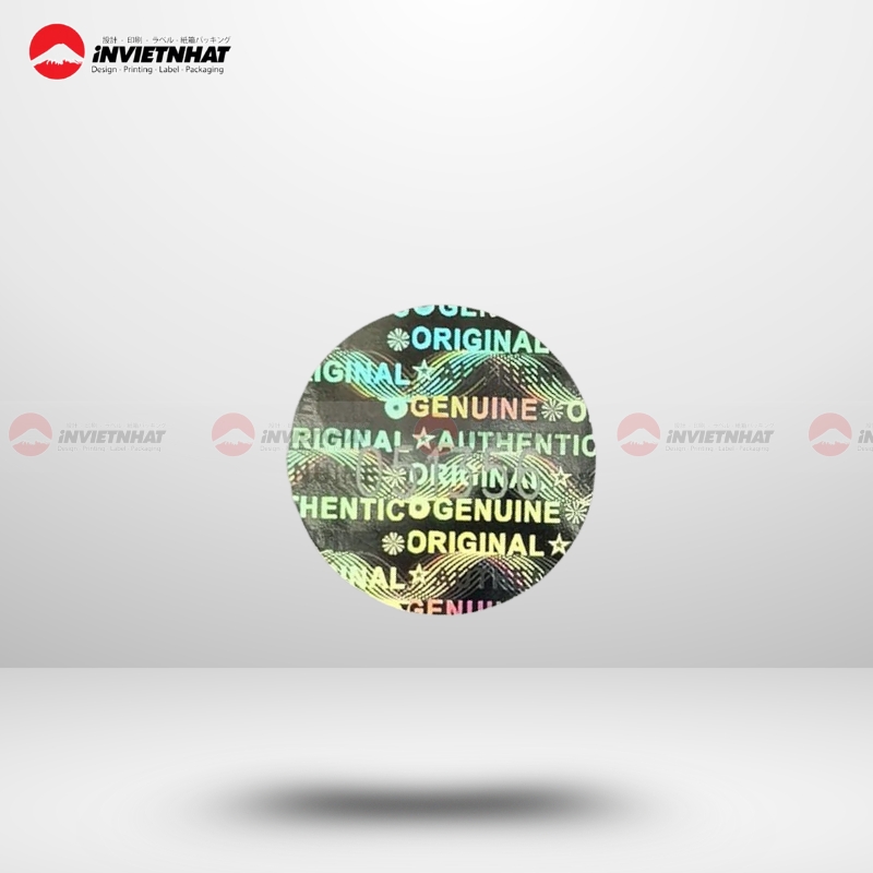 tem niêm phong nắp chai Hologram