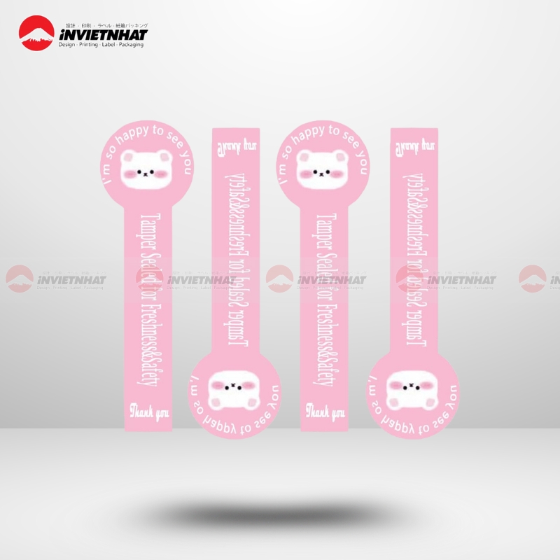 tem niêm phong nắp chai dễ thương