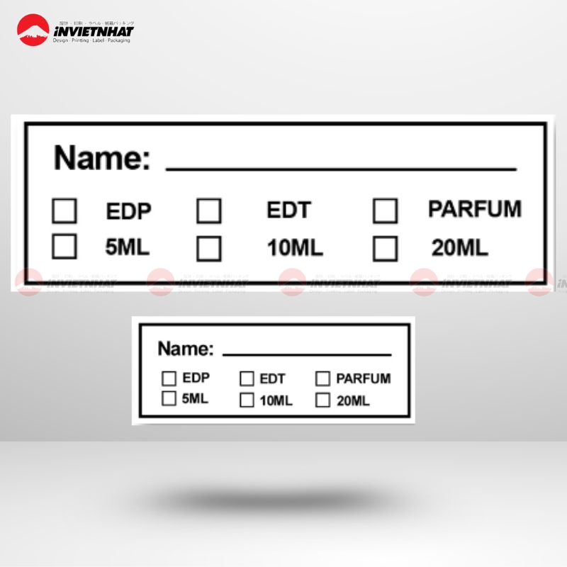 tem phụ dán nước hoa chiết