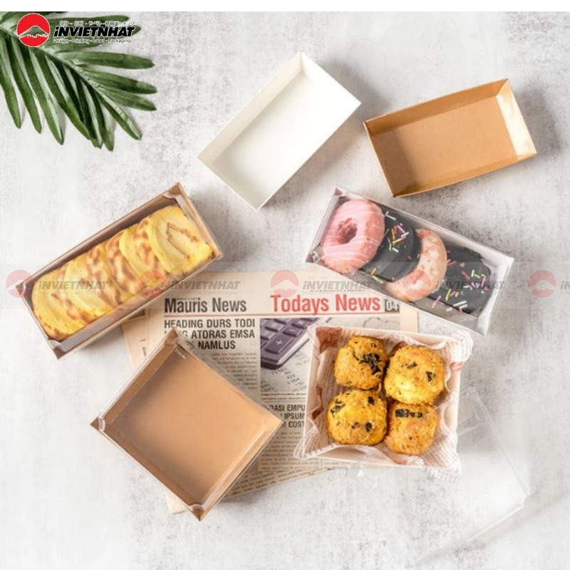 Hộp đựng bánh bông lan nhiều kích cỡ