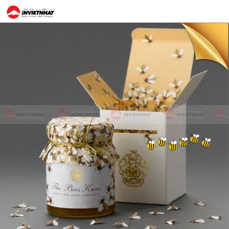 Hop giay Kraft dung mat ong