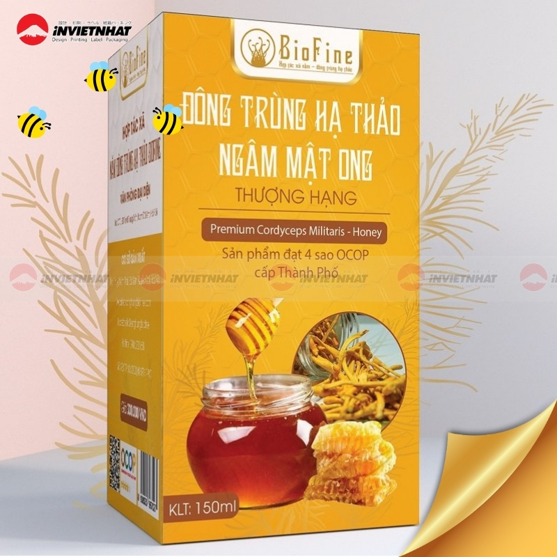 Hop giay boi dung mat ong