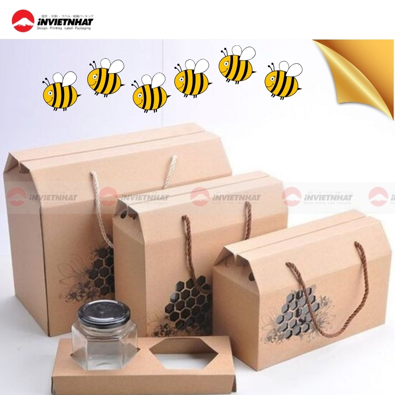 Hop giay cao cap dung mat ong