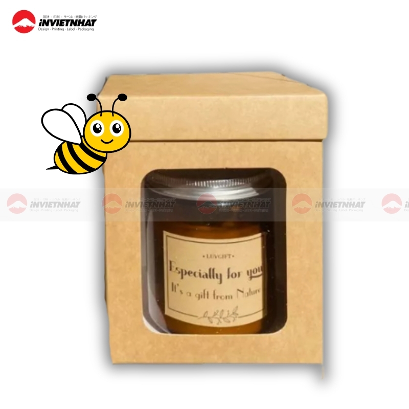 Hop giay dung mat ong