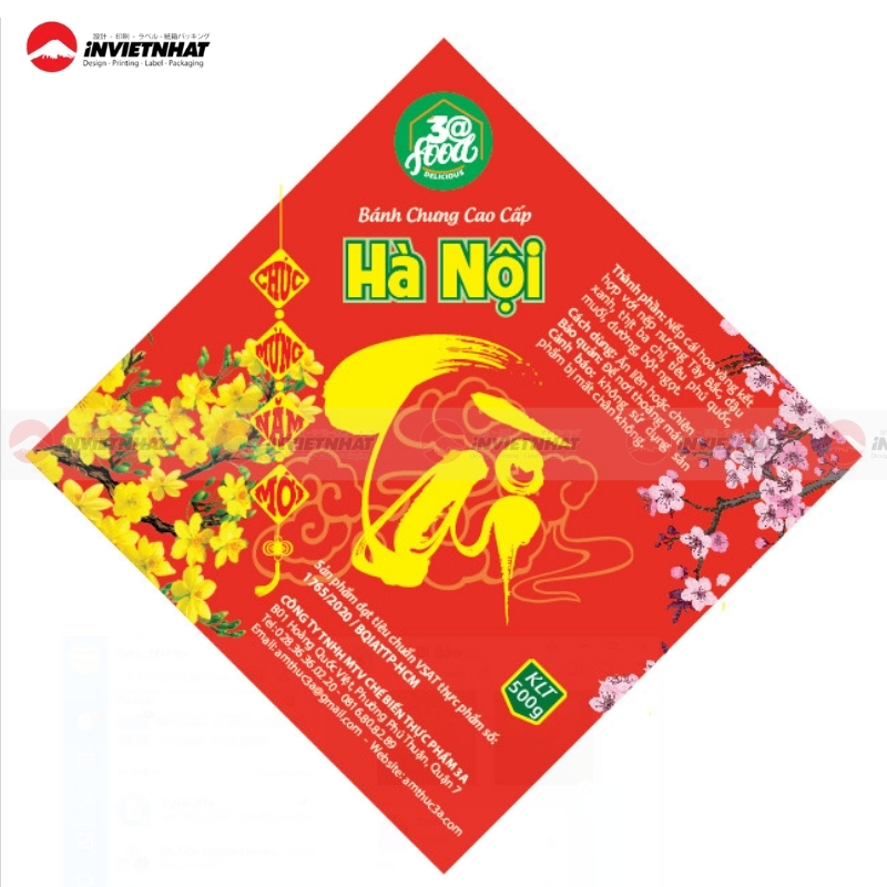 Nhãn bánh chưng Tài