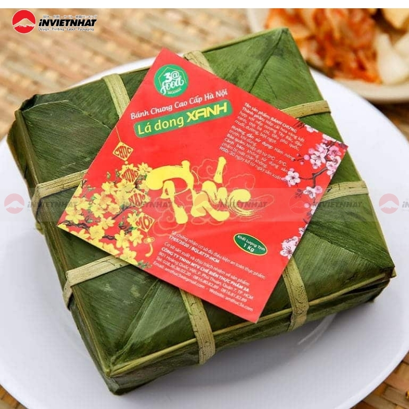 Nhãn dán bánh chưng Phúc