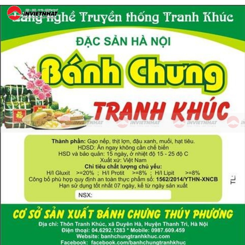 Nhãn dán bánh chưng