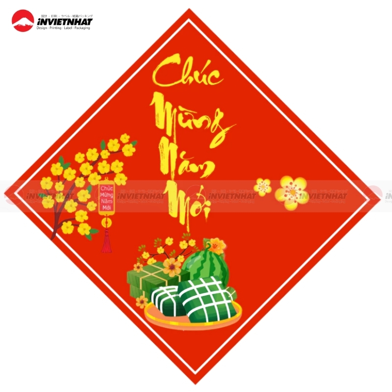 Tem bánh chưng in sẵn