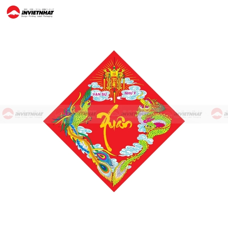 Tem dán bánh chưng Xuân