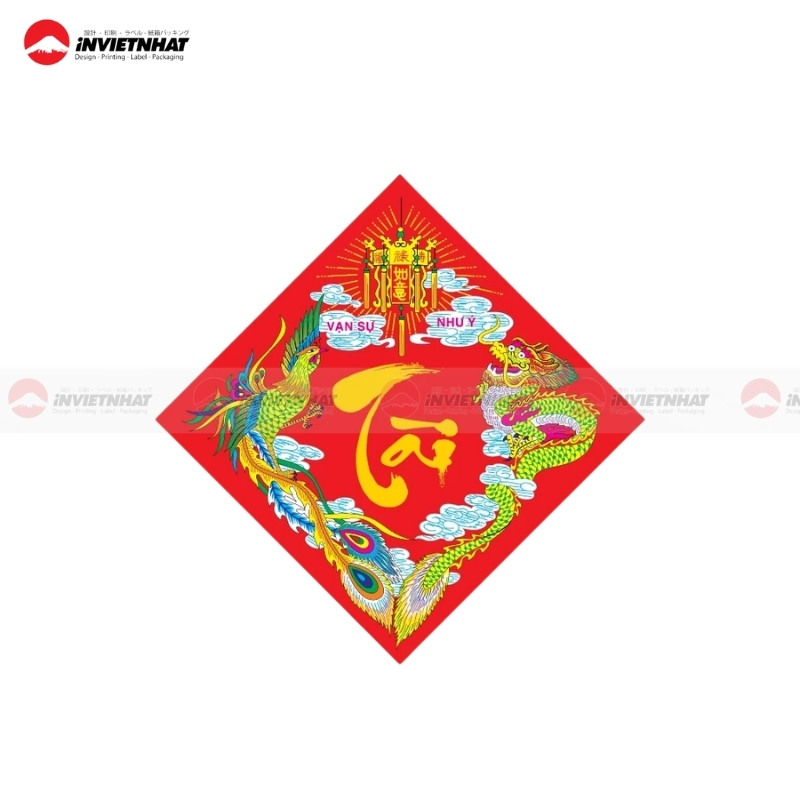 Tem dán bánh chưng truyền thống Tài