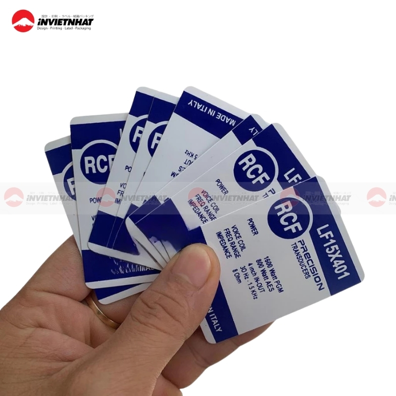 Tem nhan san xuat loa