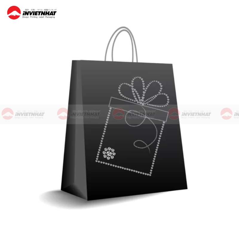 Túi giấy đen cho cửa hàng