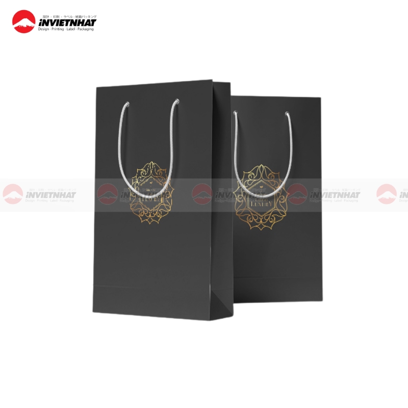 Túi giấy đen cho quà tặng