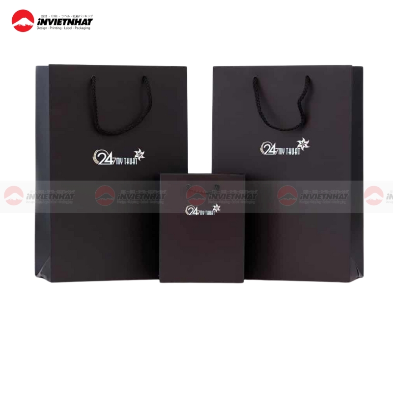 25+ Mẫu túi giấy đen tinh tế, THANH LỊCH & thể hiện đẳng cấp 40 Túi giấy đen đựng sản phẩm
