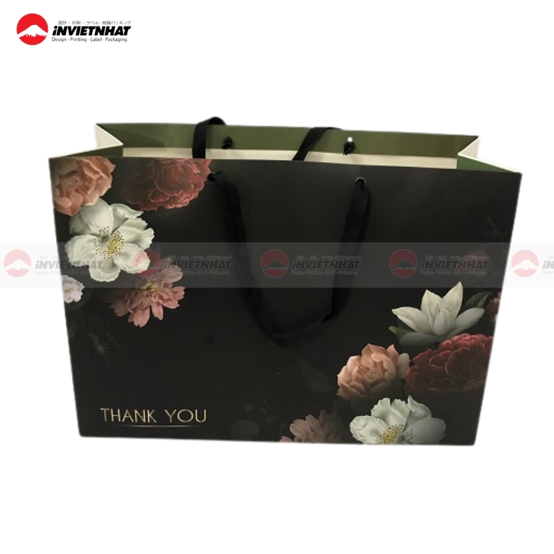 Túi giấy đen hiện đại