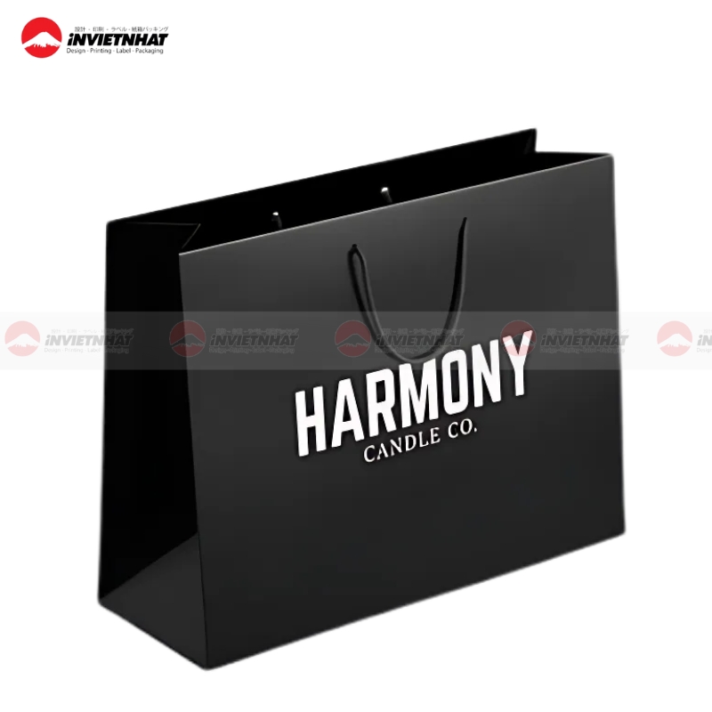 25+ Mẫu túi giấy đen tinh tế, THANH LỊCH & thể hiện đẳng cấp 34 Túi giấy đen sang chảnh