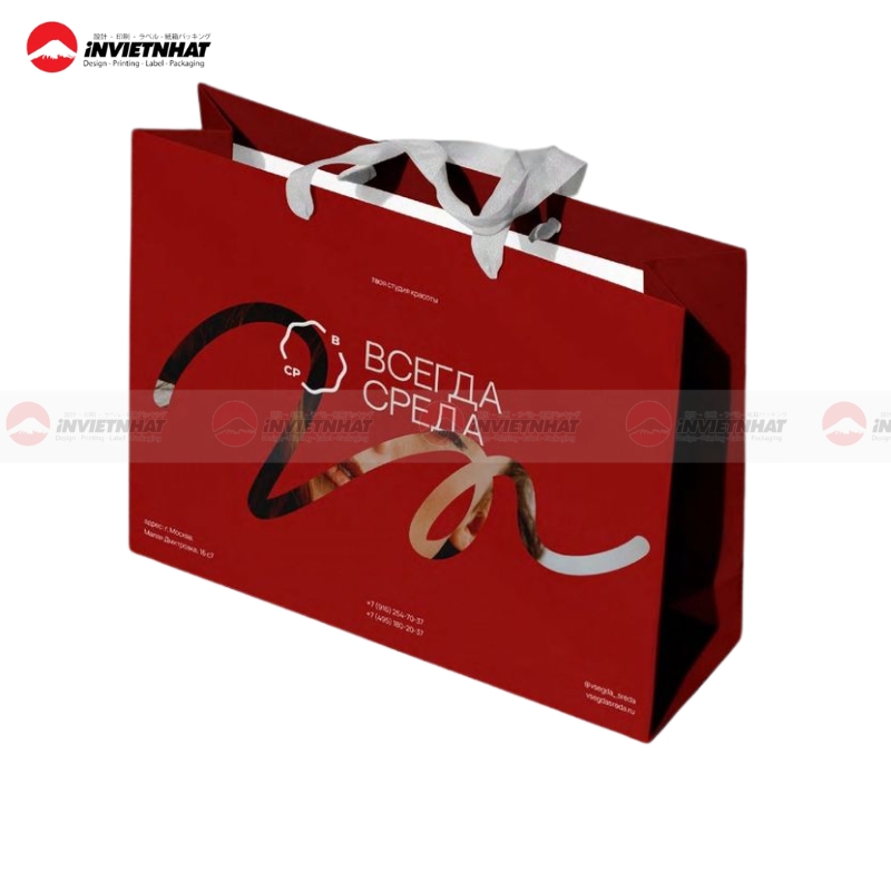 Túi giấy đỏ đẹp