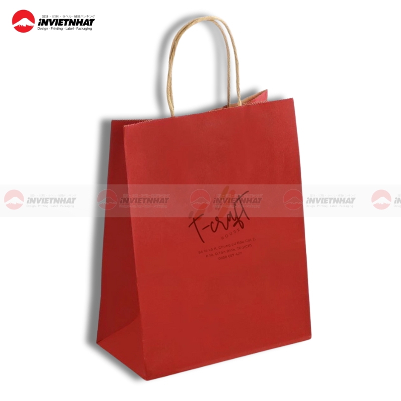 51+ Mẫu túi giấy đỏ RỰC RỠ, thiết kế ấn tượng 2025 53 Túi giấy đỏ đựng sản phẩm