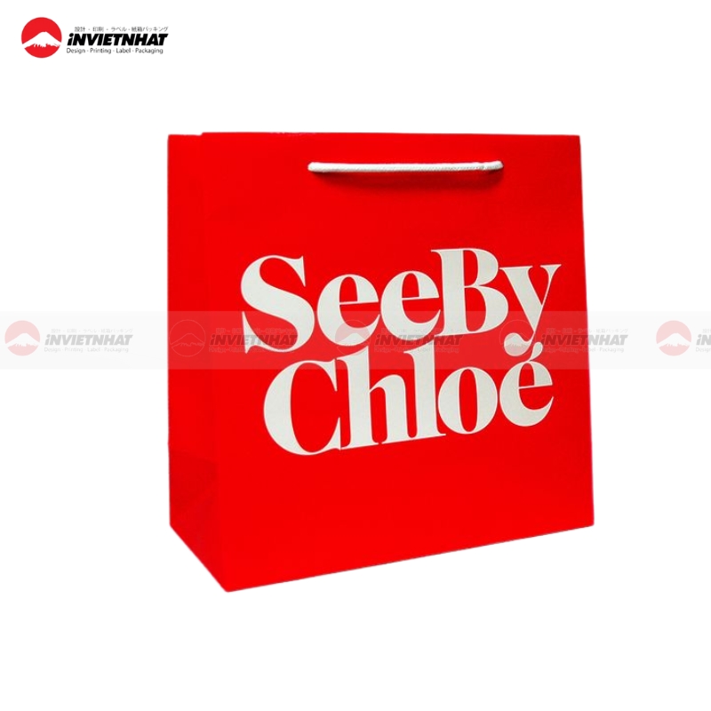 Túi giấy đỏ sang chảnh