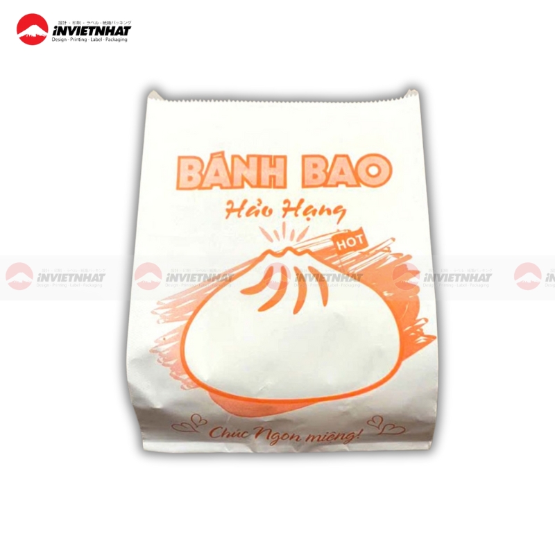 Túi giấy đựng bánh bao in logo