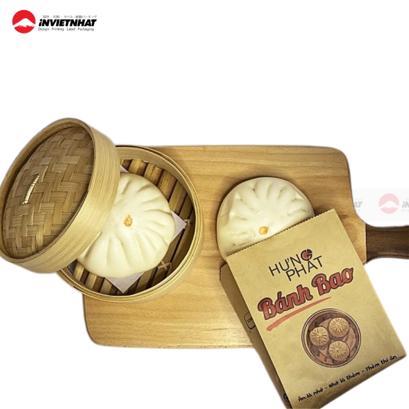 Túi giấy đựng bánh bao tái chế